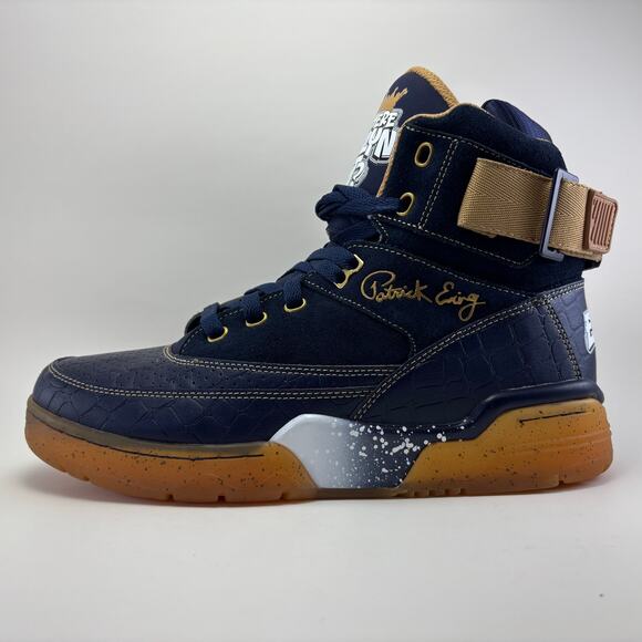 EWING ATHLETICS “Where Brklyn At?“ 33 HI Navy /Gold Athletic Shoes Mens Size 10 - Picture 4 of 12